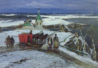 The Closed Sleigh by Constantin Alexandrovich Westchiloff